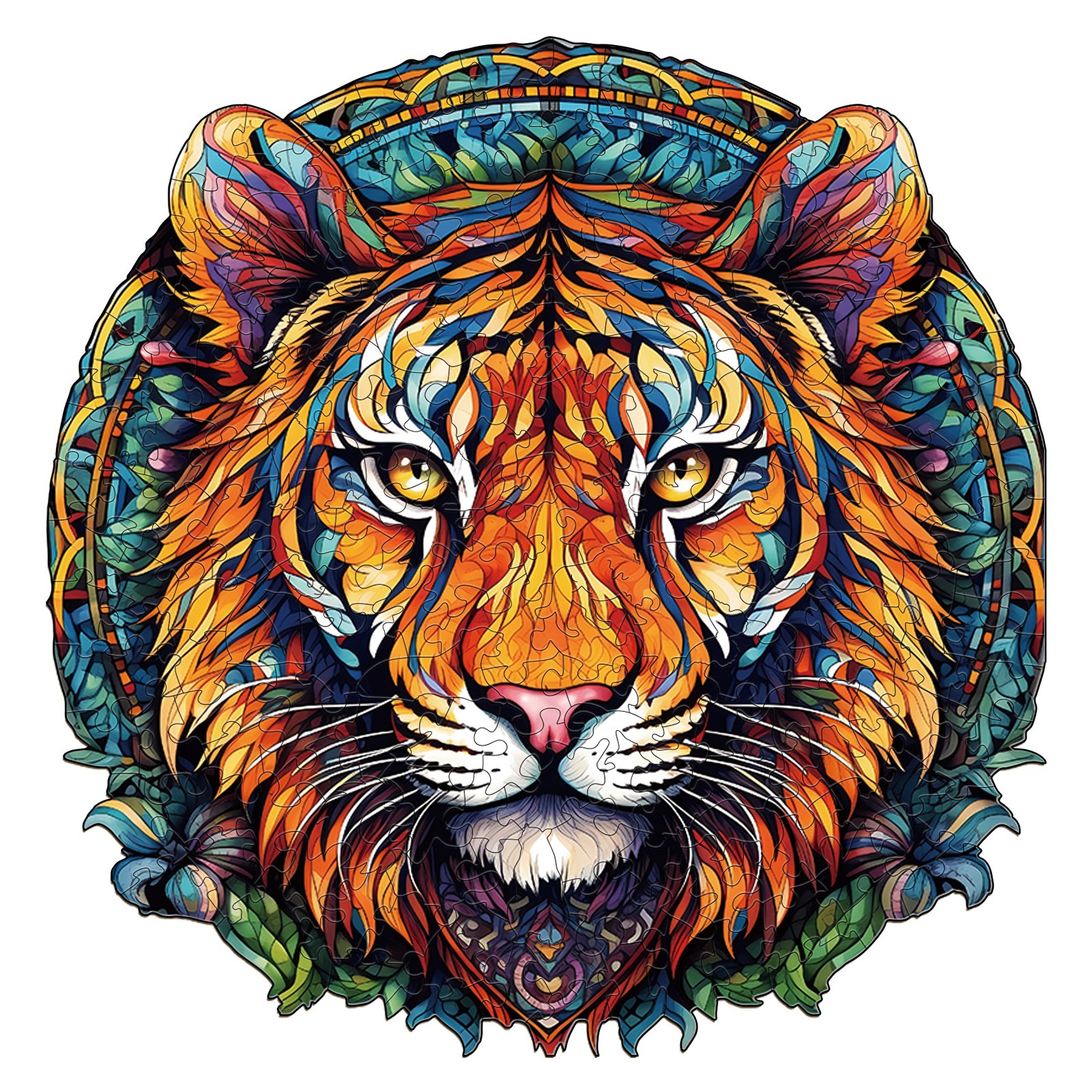 Puzzle en bois – Tigre Mandala 66361fcd4bdf4