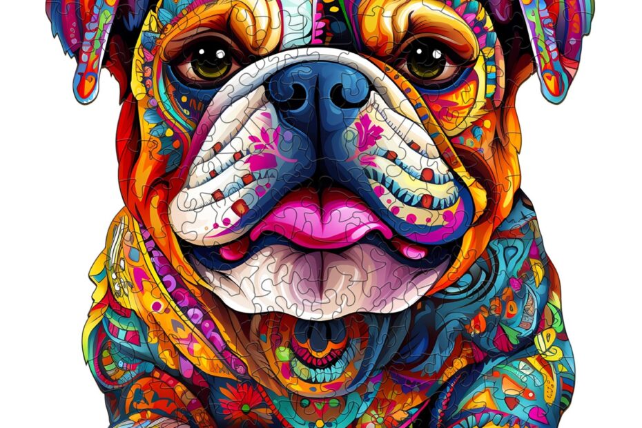 Puzzle en bois – Bouledogue 666c2d5301407