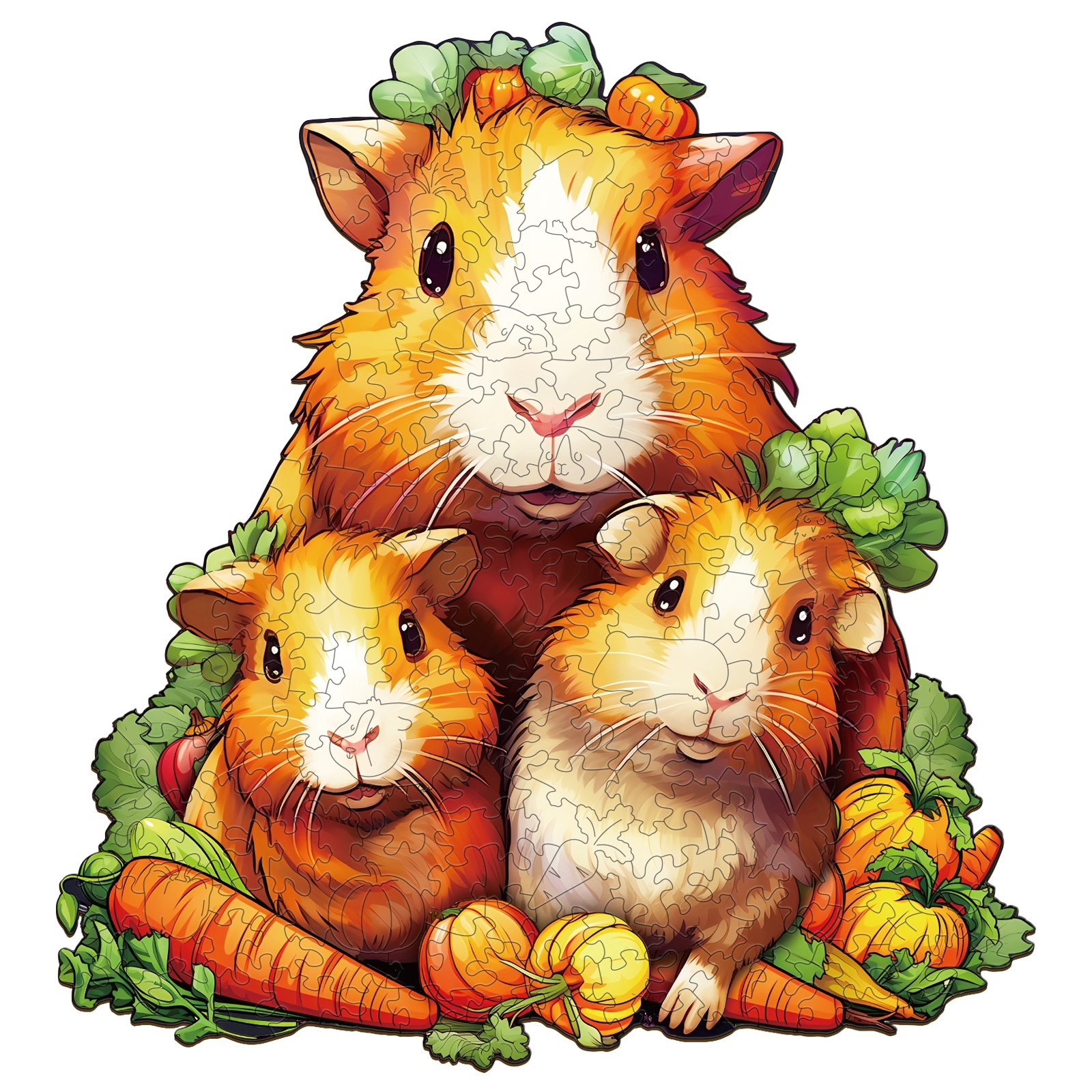 Puzzle en bois – Famille cochon d’Inde 665c5b5ad1266