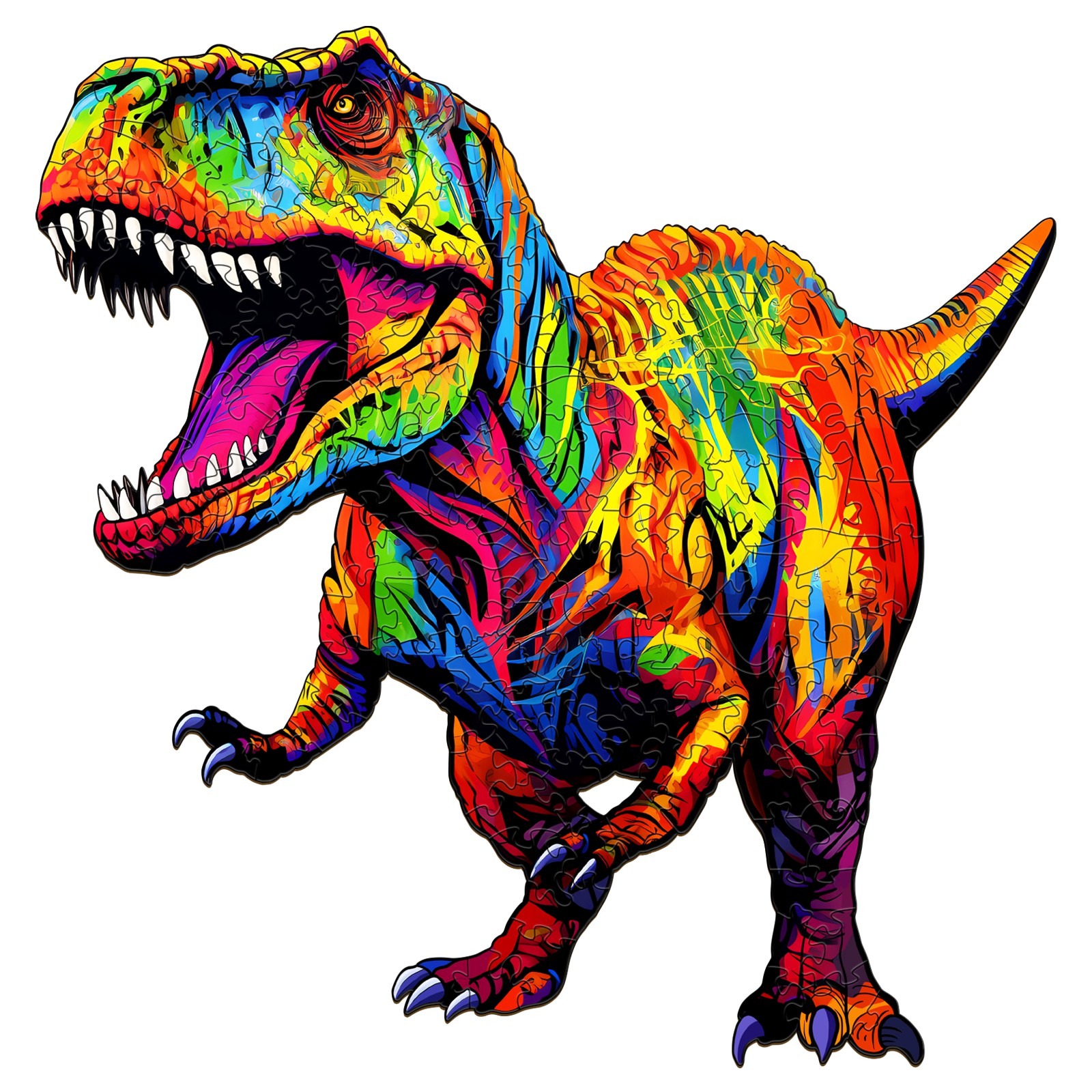 Puzzle en bois – T-rex rugissant 665b09ebd1276