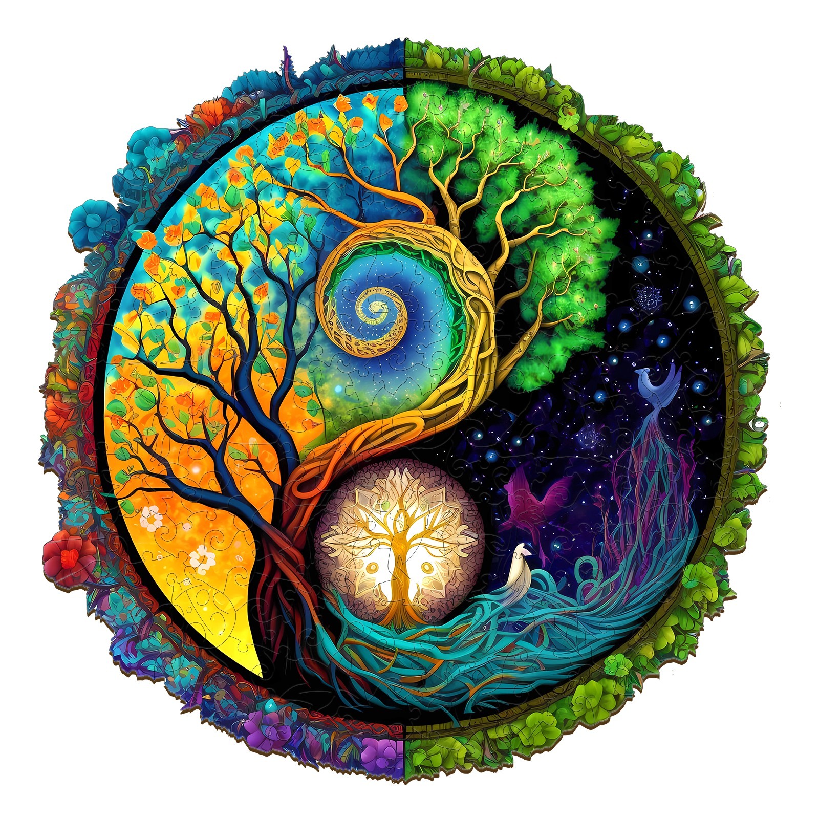 Puzzle en bois – Arbre de vie Yin-Yang 2 6693ba4f66391