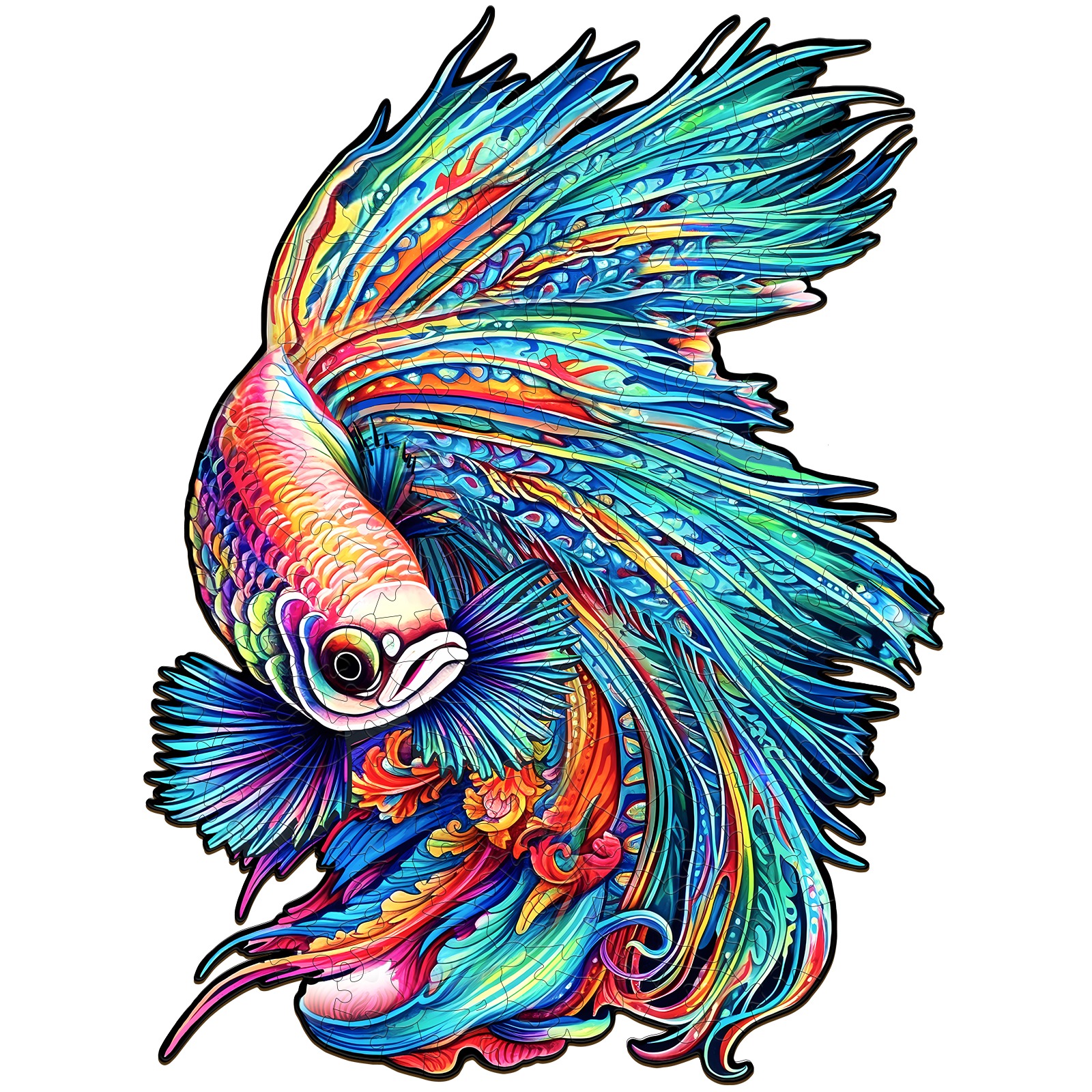 Puzzle en bois-COLORFUL BETTA 66d37613163a1