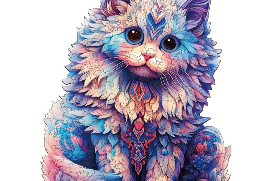 Puzzle en bois – Chat Ragdoll mignon 66d0c350df045