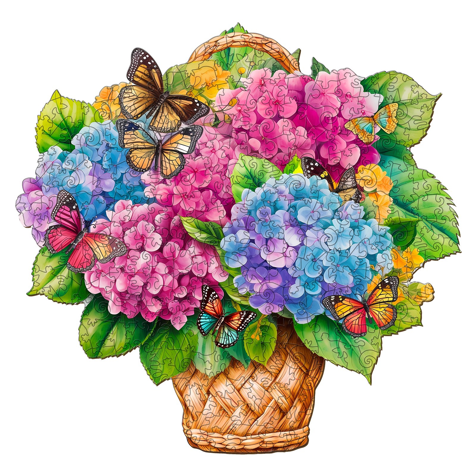 Puzzle en bois – Panier de fleurs 2 66cf5a2c66768