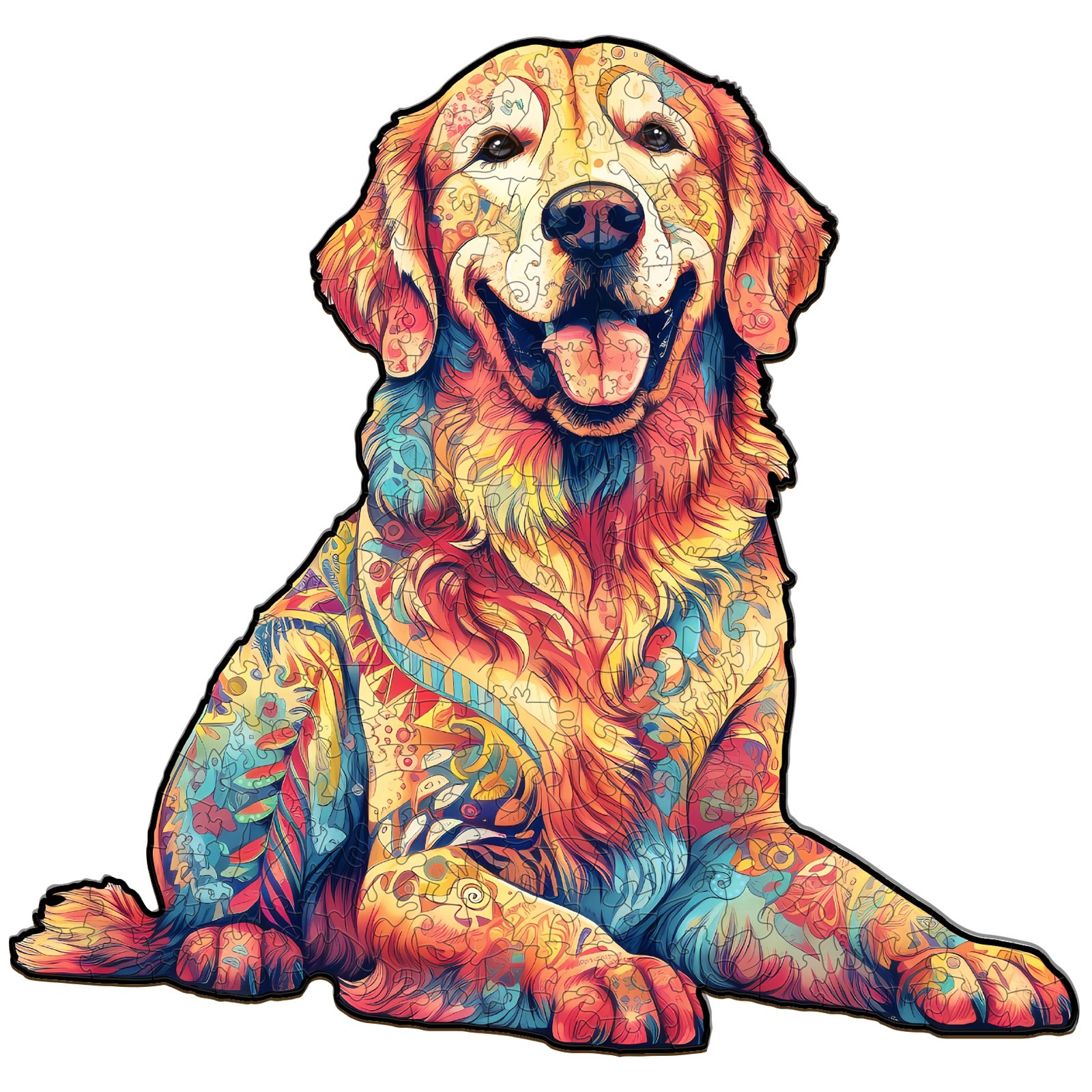 Puzzle en bois – Golden Retriever royal 66d1ee34b0652