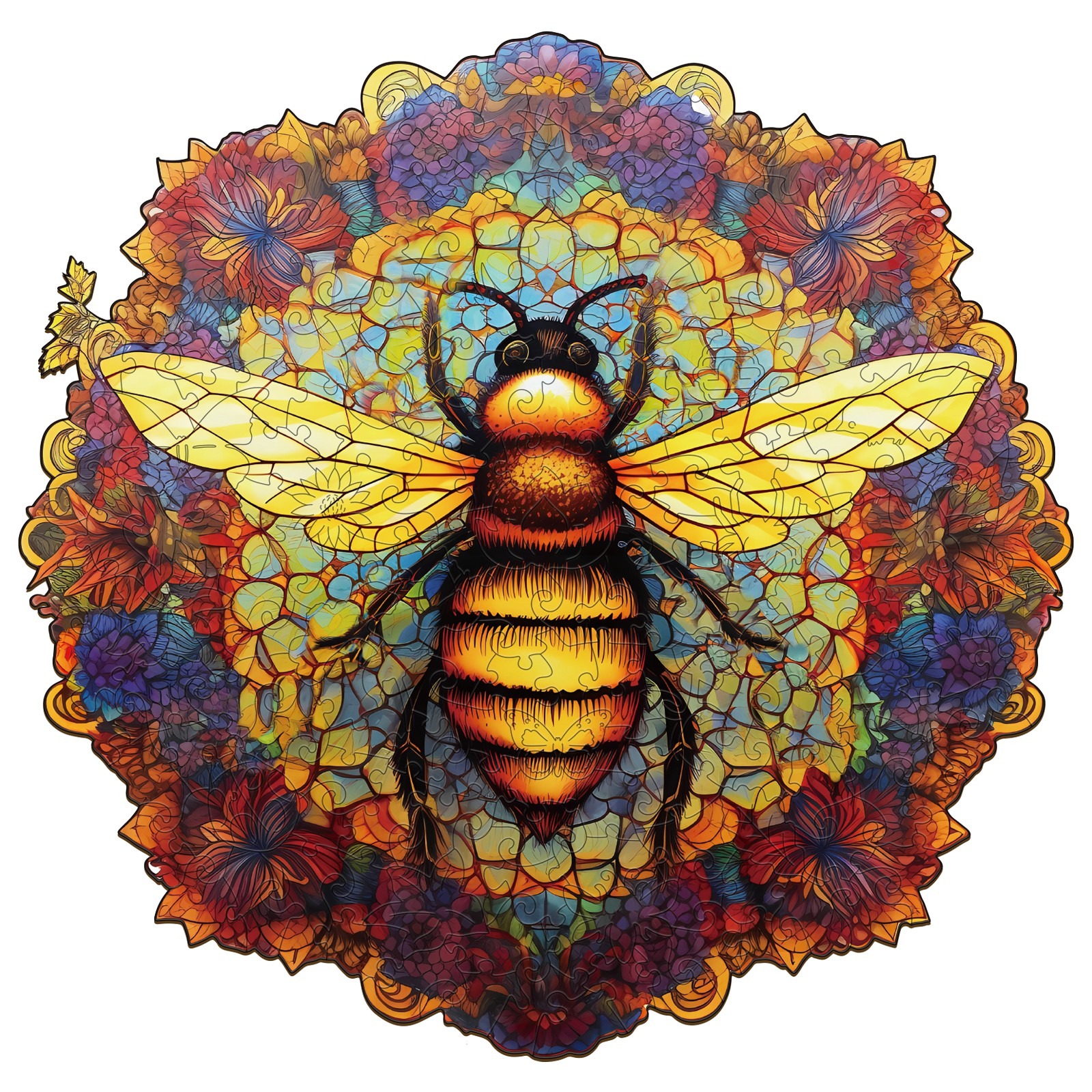 Puzzle en bois – MANDALA BEE 66d1e3e8ccf11