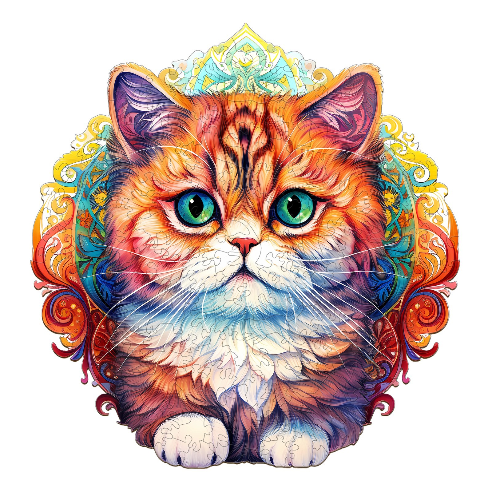 Puzzle en bois-MANDALA CAT 66d0a435c79fd