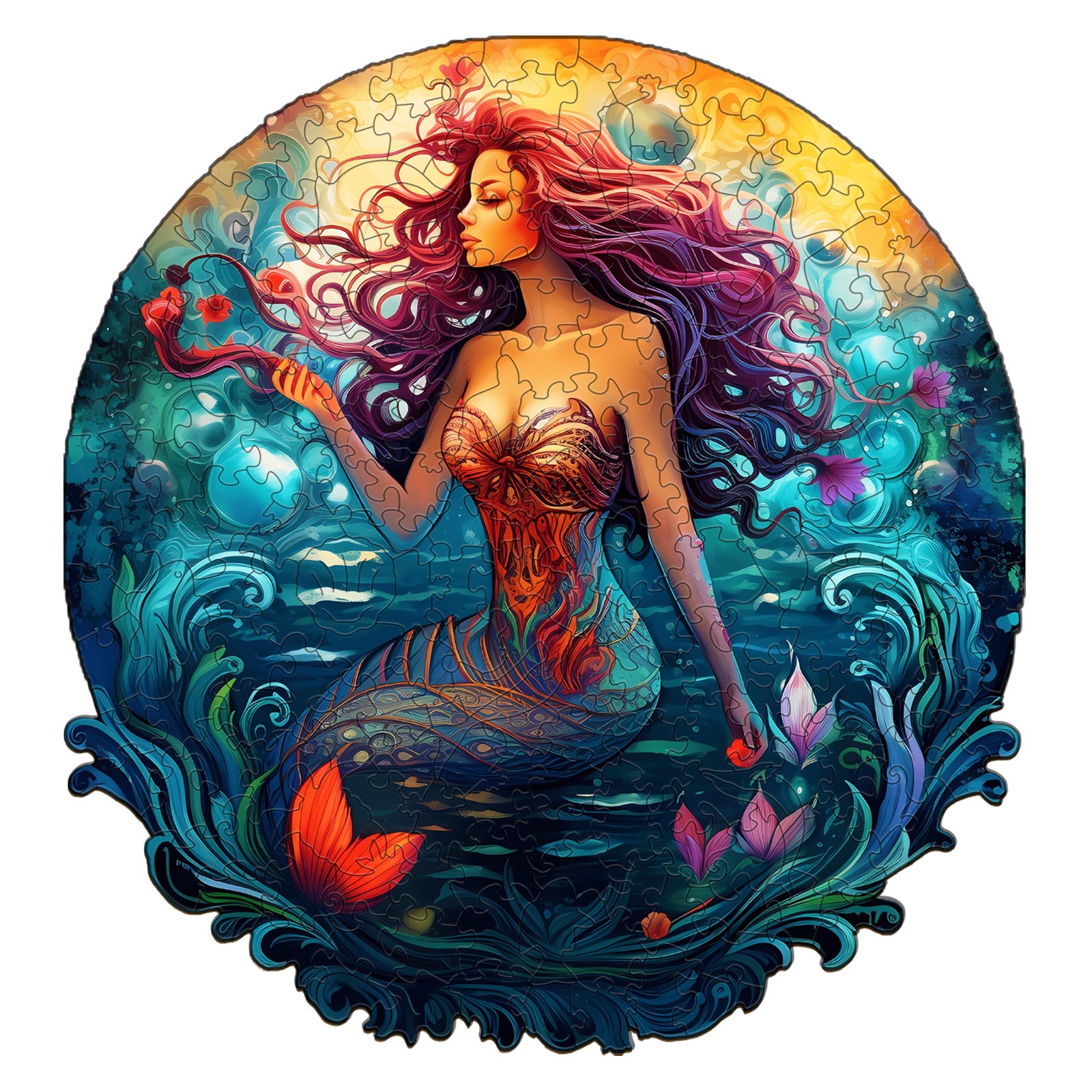 Puzzle en bois – Sirène Aqua Woman 66d0f6ab81fe8