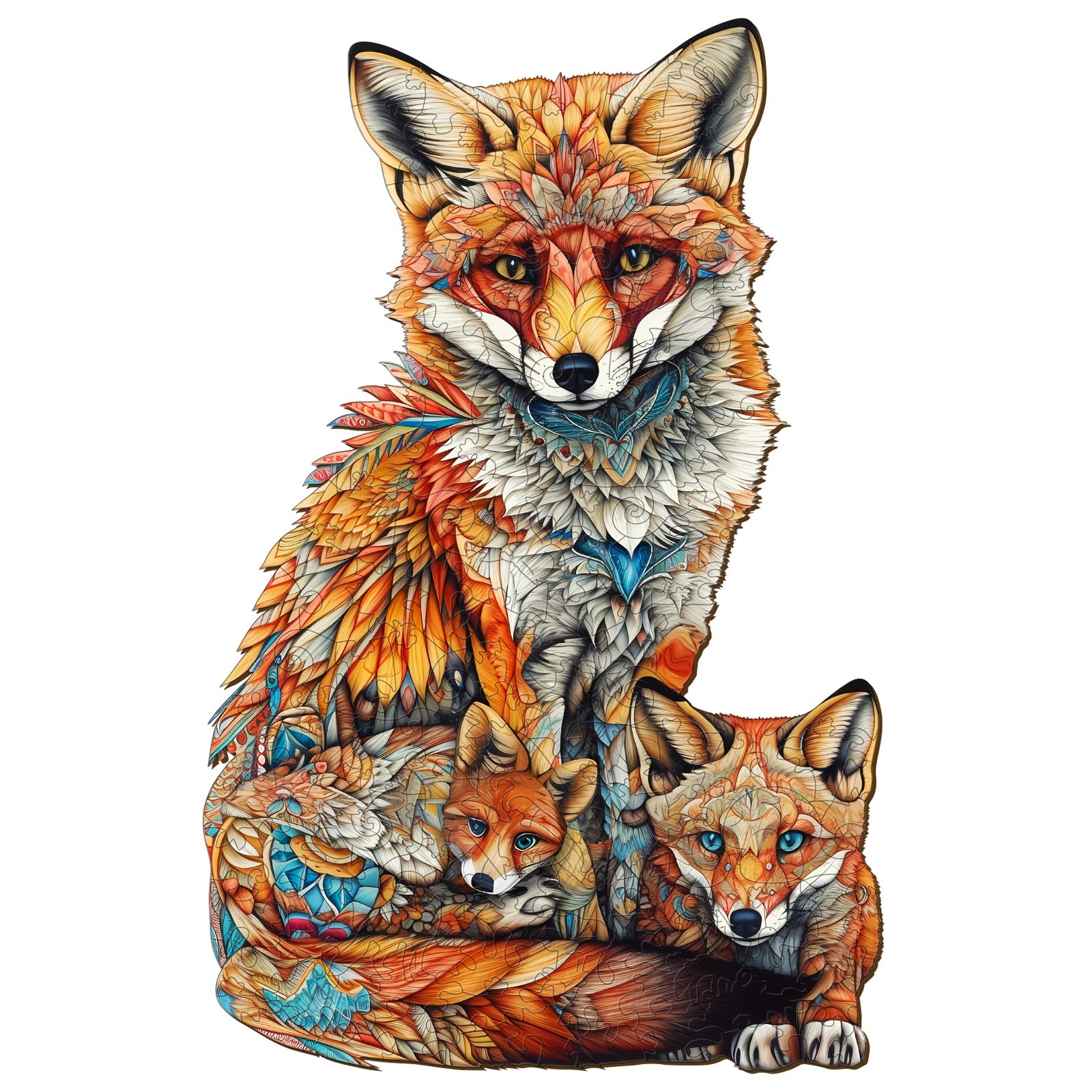 Puzzle en bois – Renard parent-enfant 66d221c9caf55