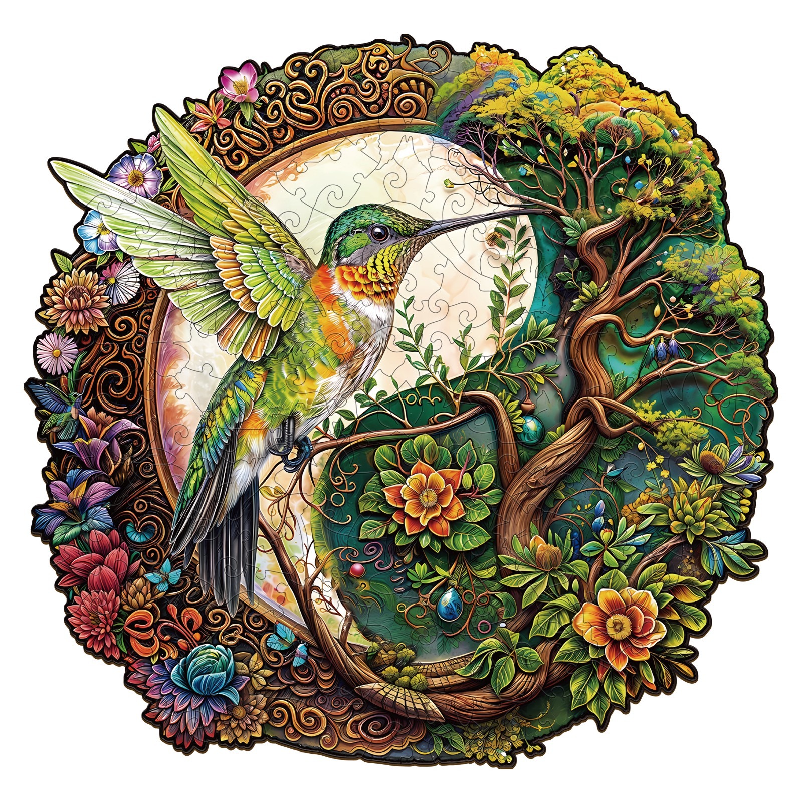 Puzzle en bois – Colibri Yin Yang 66d39f75b7f64