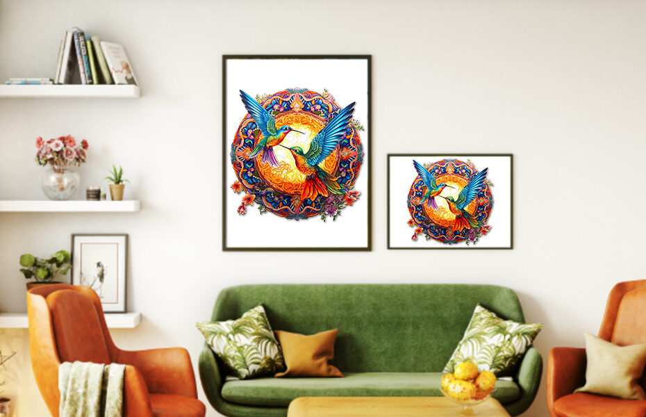 Transformez votre espace : l’attrait artistique des puzzles en bois colibris comme art mural 66ded4a88f74f