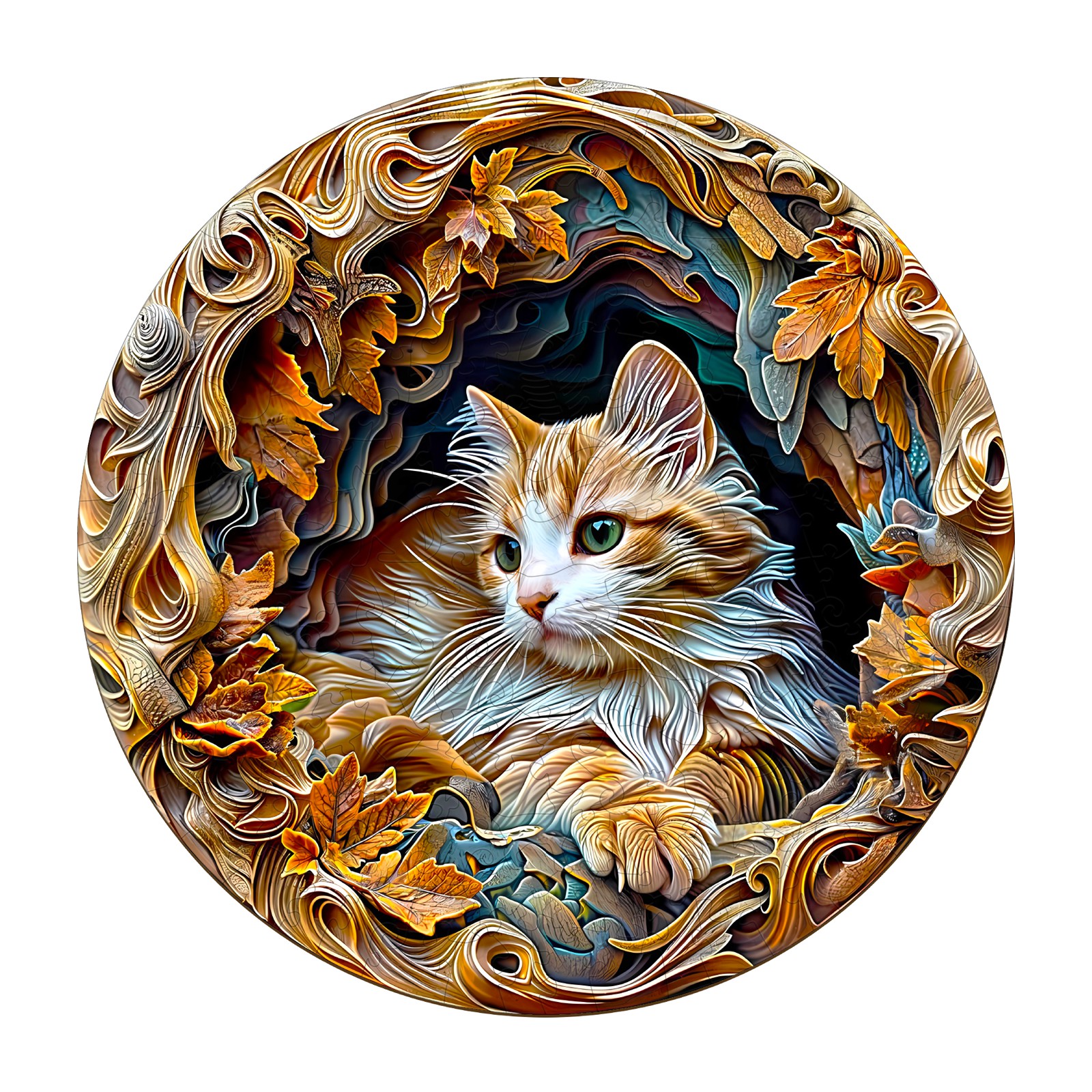 Puzzle en bois – Chat des cavernes 3D 66e7190942afa