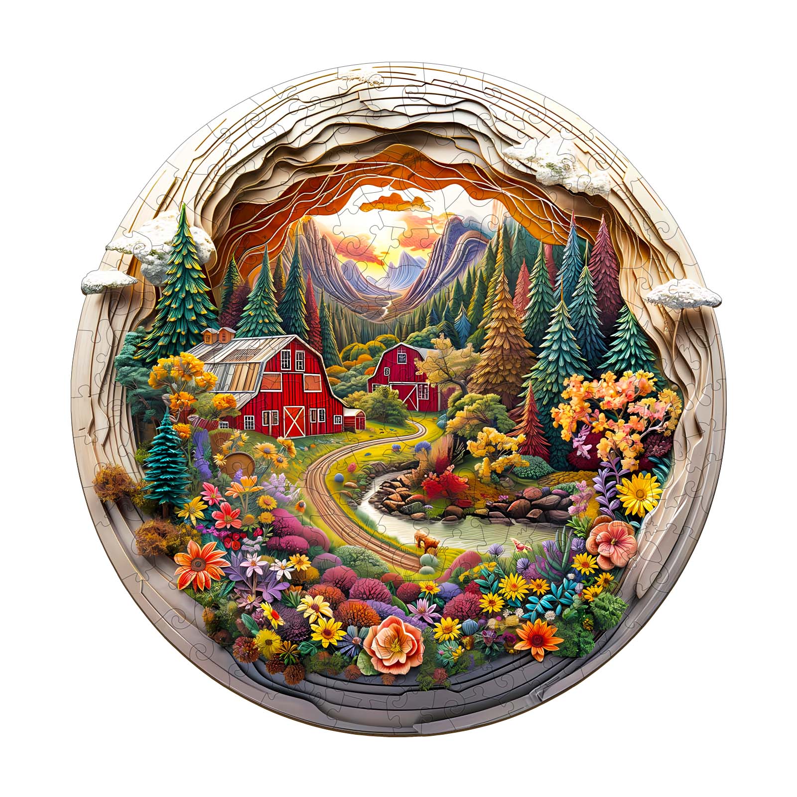 Puzzle en bois – Ferme 3D 66ee7820167f4