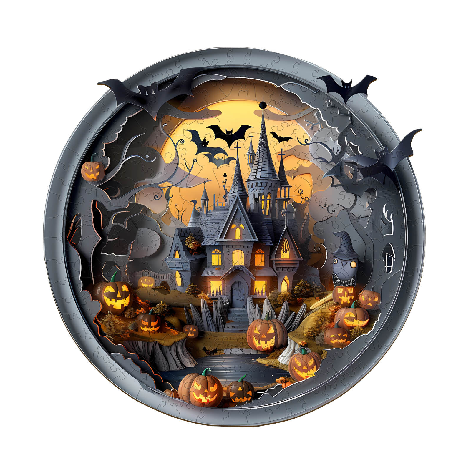 Puzzle en bois 3D Château d’Halloween 3 66ecfa9cbf67a