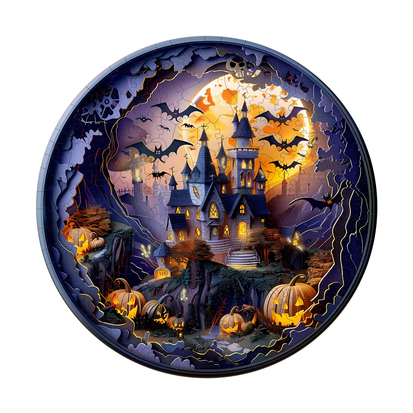 Puzzle en bois 3D – Château d’Halloween 2 66dc051bb045f