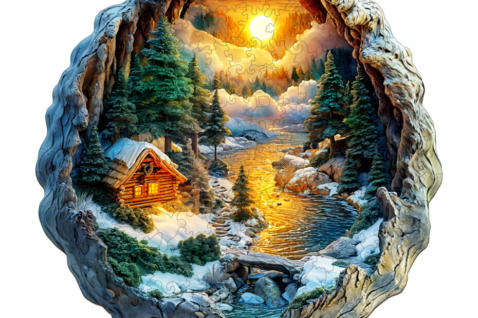 Puzzle en bois – Scène d’hiver 3D 66dd44d480ad6