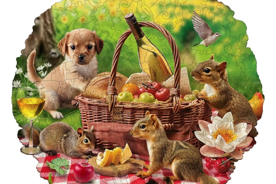 Puzzle en bois – Pique-nique animalier 66e3ea422cc27