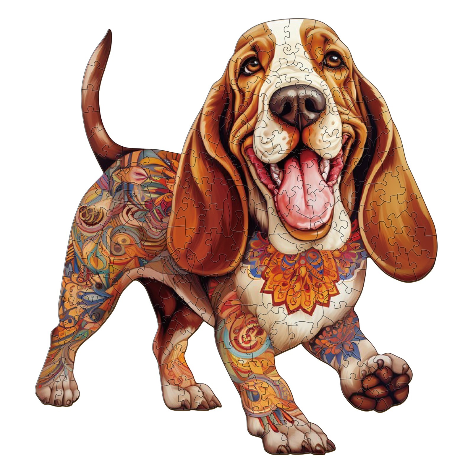 Puzzle en bois – basset hound 2 66eed50fce743