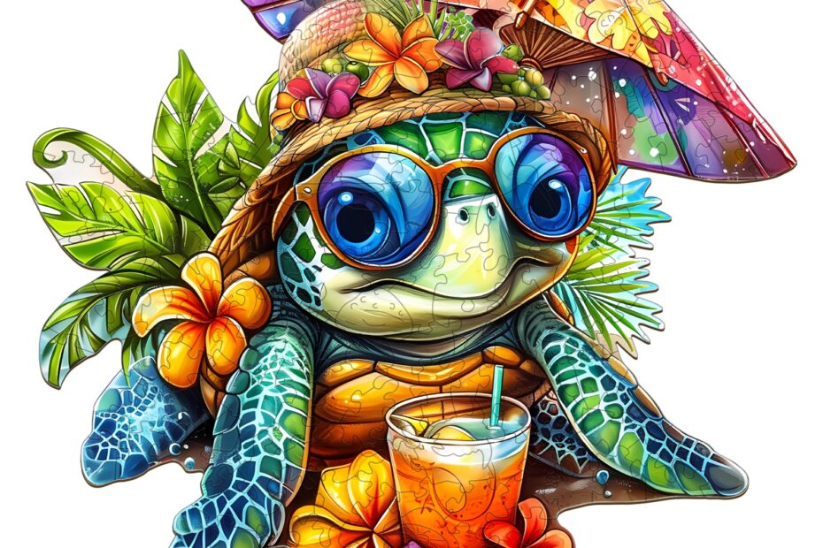 Puzzle en bois – Tortue de plage 66e326cd3af9a