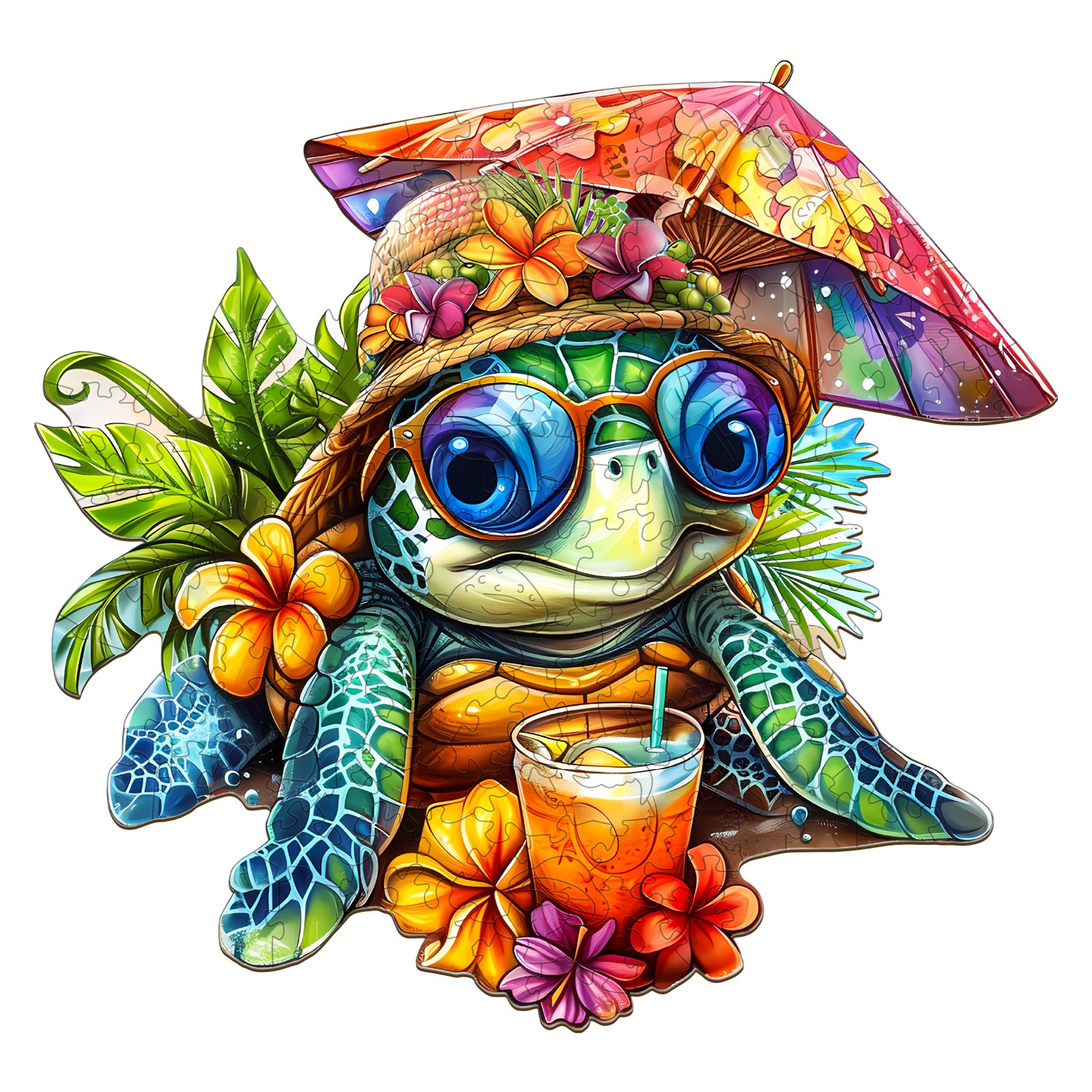 Puzzle en bois – Tortue de plage 66e326cd3af9a