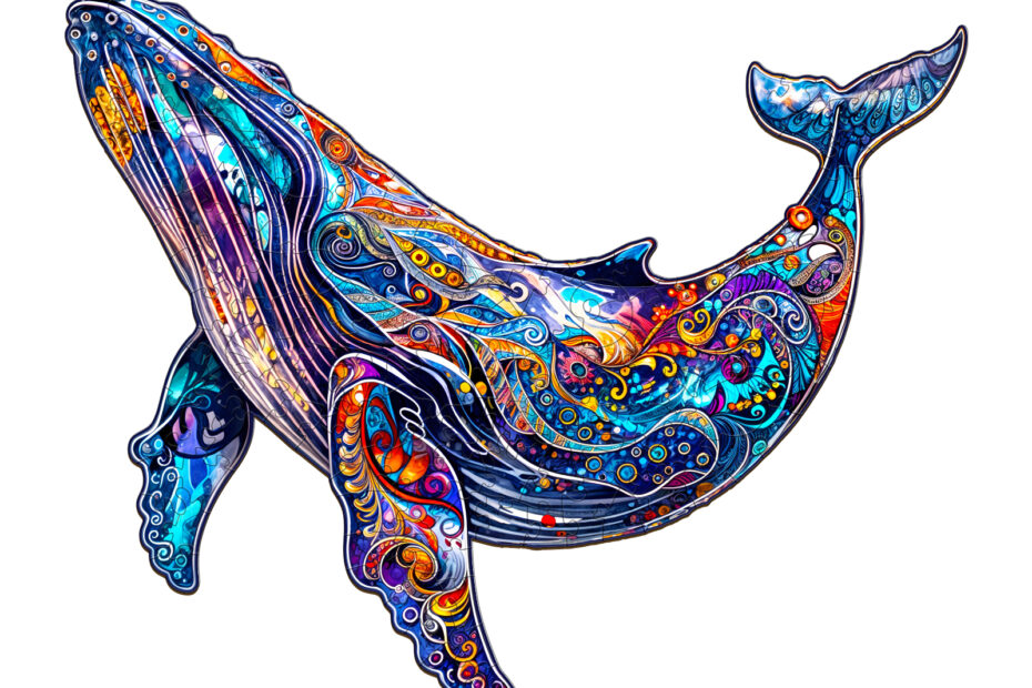 Puzzle en bois – Baleine bleue 66e53eb48dfb4
