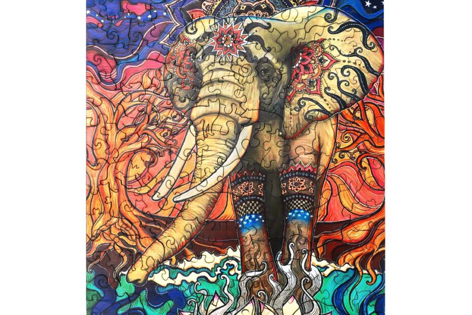 Puzzle en bois – ELEPHANT BOHEMIEN 66e0b140ec056