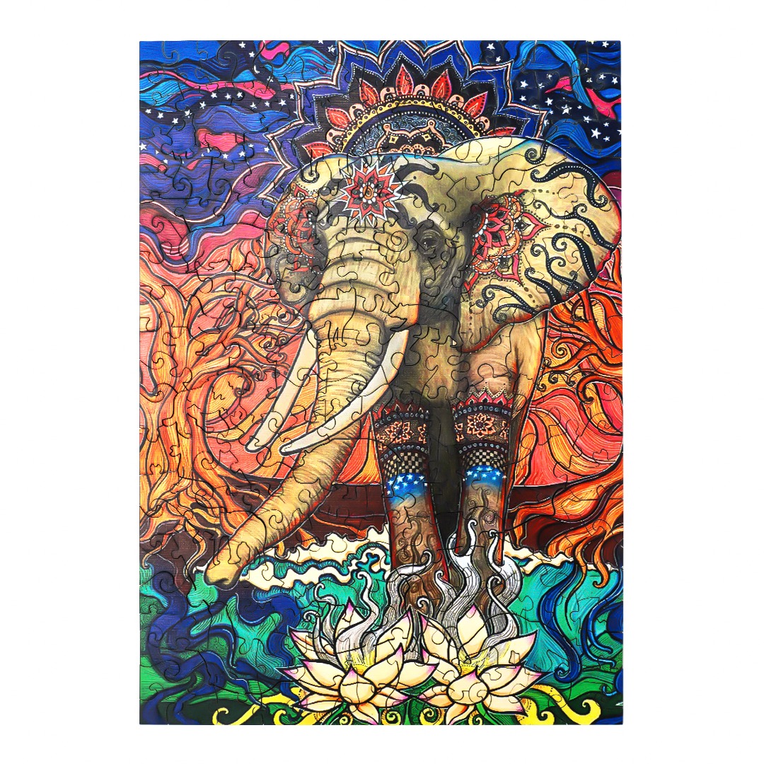 Puzzle en bois – ELEPHANT BOHEMIEN 66e0b140ec056