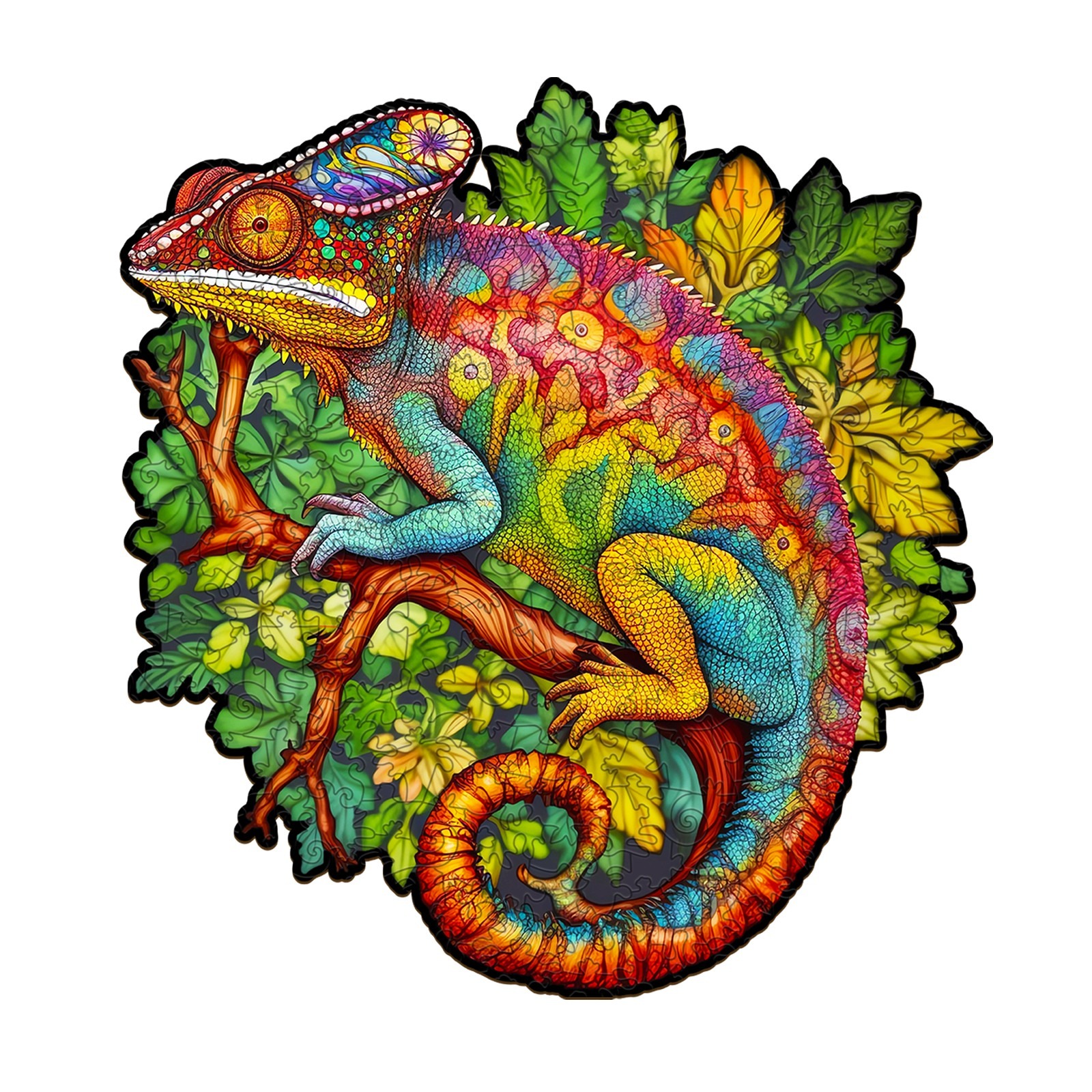 Puzzle en bois – Caméléon 66dd785e0d419