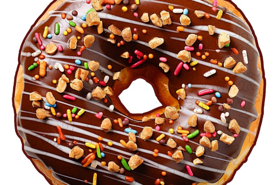 Puzzle en bois – Donut au chocolat 66ded6e0c0fe8