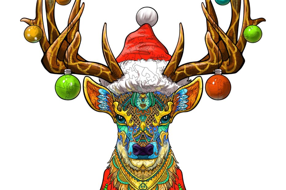Puzzle en bois – ELK DE NOËL 66dcb46b88062