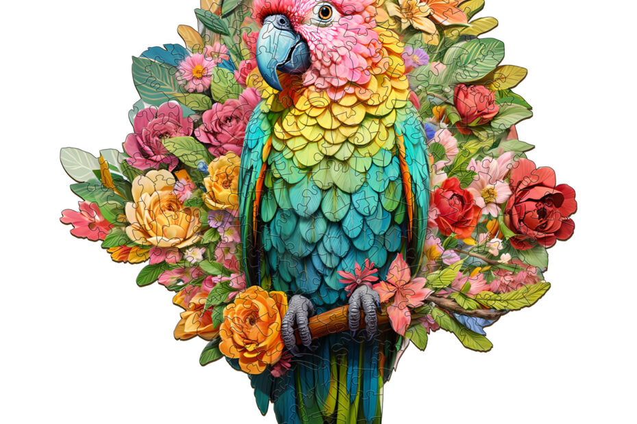 Puzzle en bois – Perroquet coloré 66e03fffea5a0
