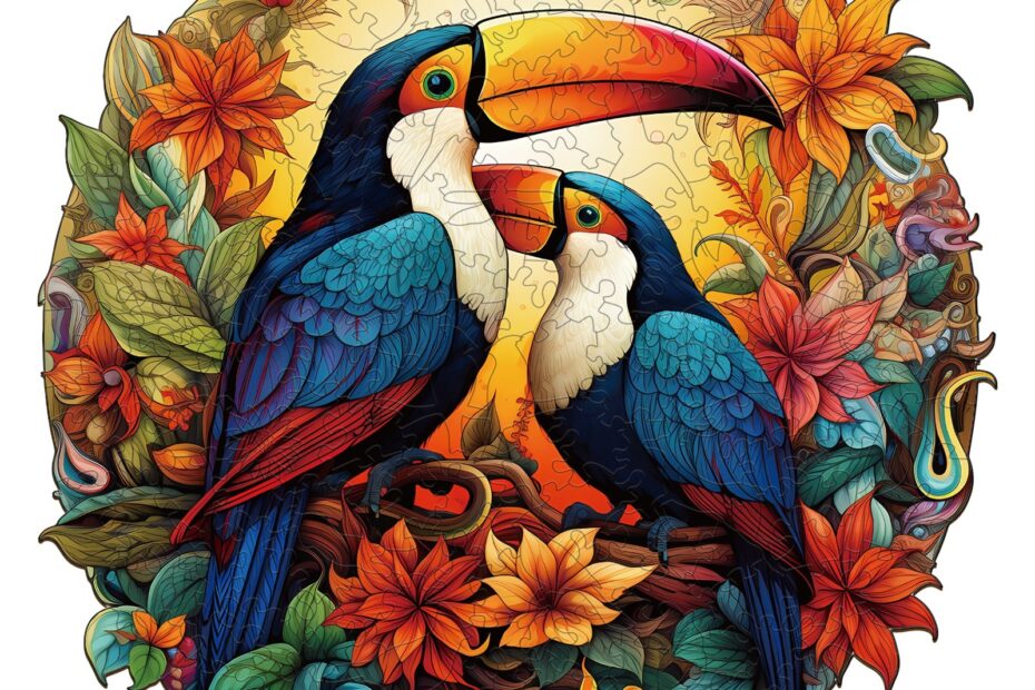 Puzzle en bois – Toucans colorés 66dbb2c1a67ae