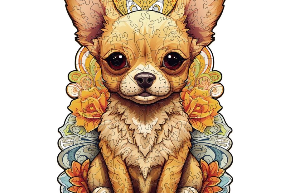 Puzzle en bois – Chihuahua mignon-2 66e2f35a9c49a