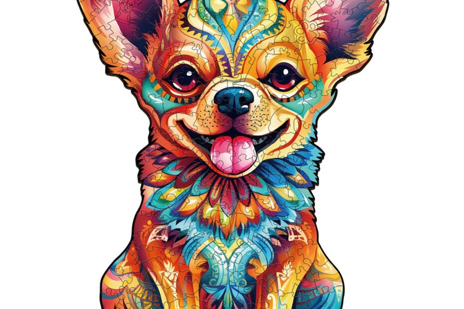 Puzzle en bois – Chihuahua mignon 66dfb9b9d7305