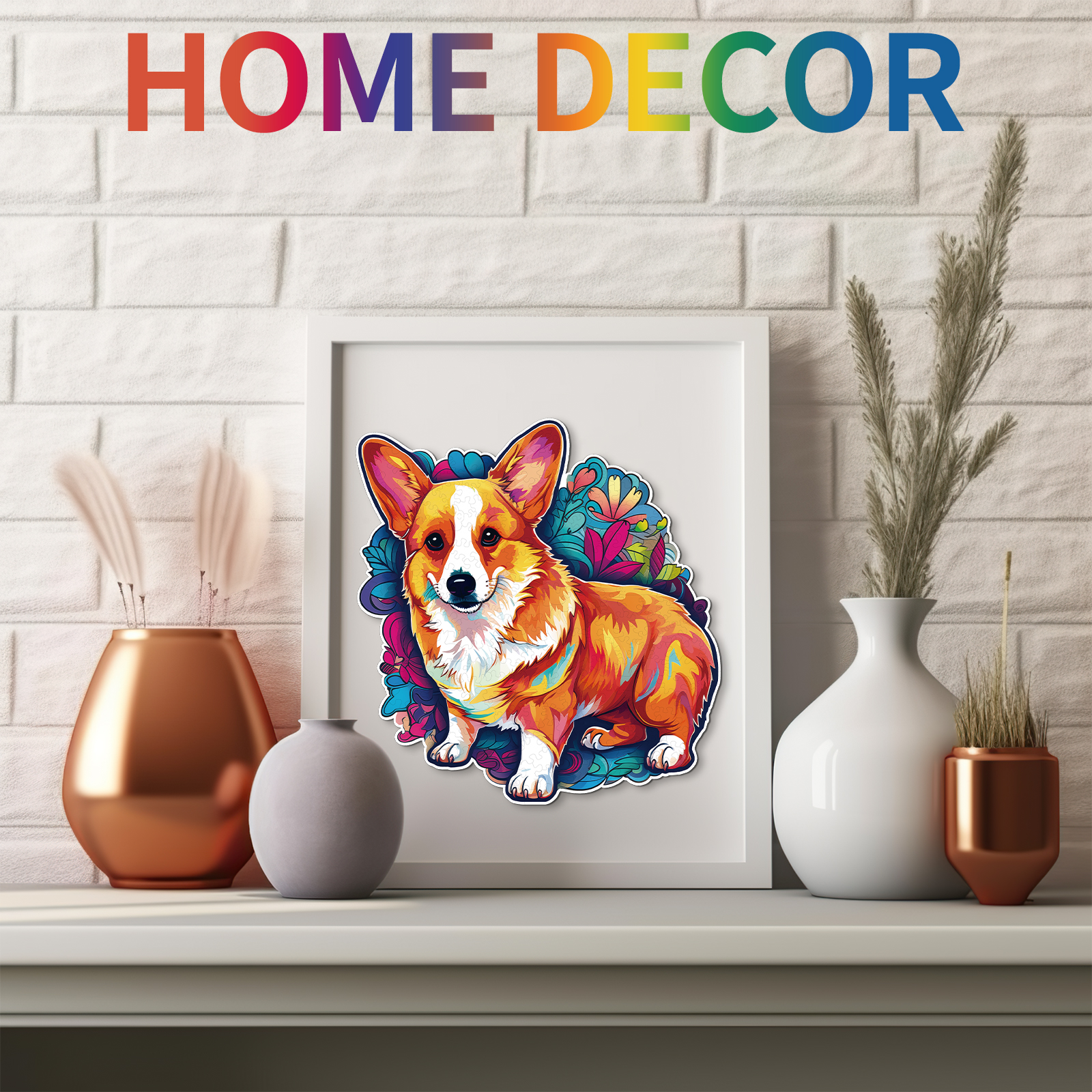 Découvrez le charme des puzzles en bois : mettant en vedette l’adorable corgi 66e0b2a9789a7