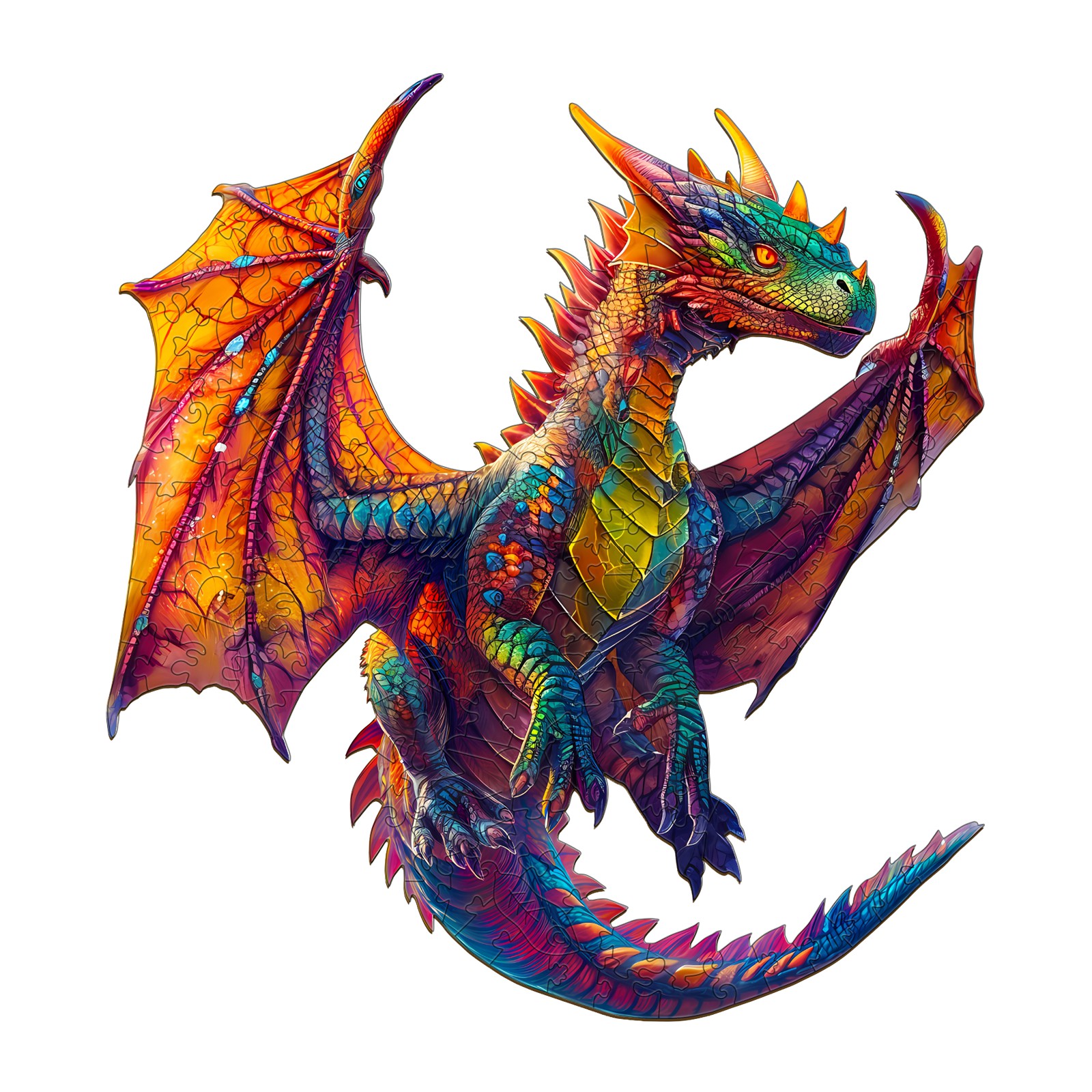 Puzzle en bois-Dragon 3 66ea1e765235b