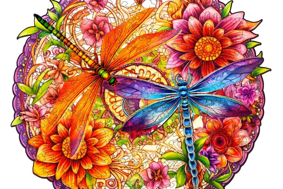 Puzzle en bois – Libellules et fleurs 66e5344d3fc2f