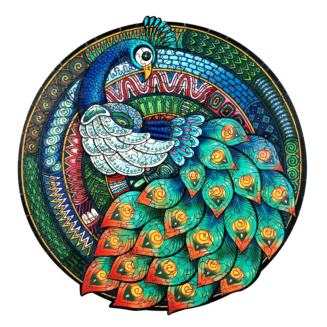 Puzzle en bois – PEACOCK ÉLÉGANT 66d9f71e5fe9e