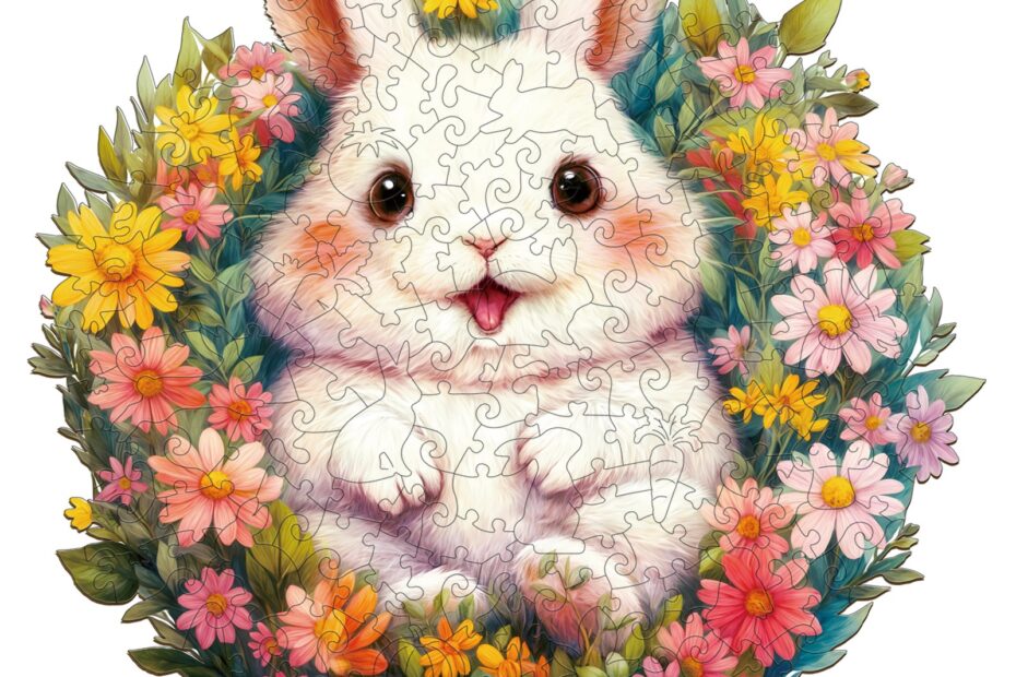 Puzzle en bois – Lapin pelucheux 66df33c93e35e