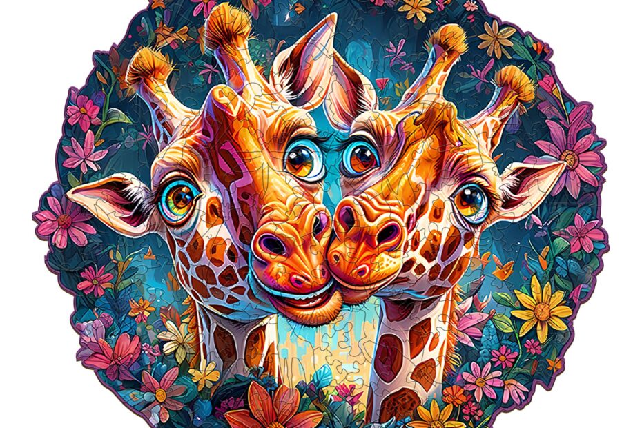 Puzzle en bois – Girafe drôle 66e33ae7e41ad