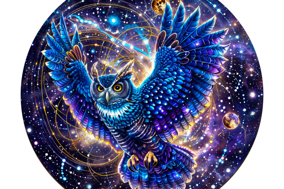 Puzzle en bois-Galaxy Owl 66e122c94446e