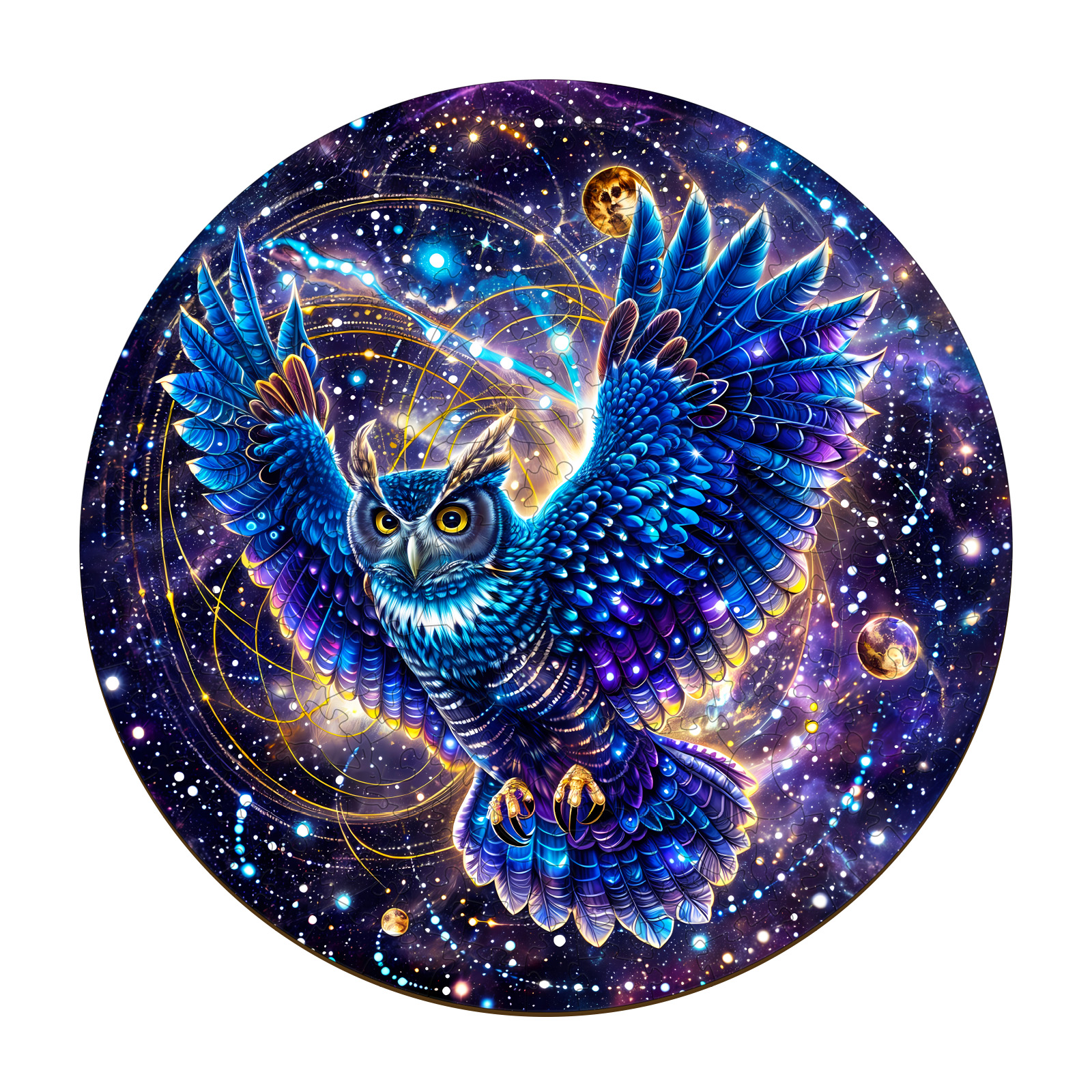 Puzzle en bois-Galaxy Owl 66e122c94446e