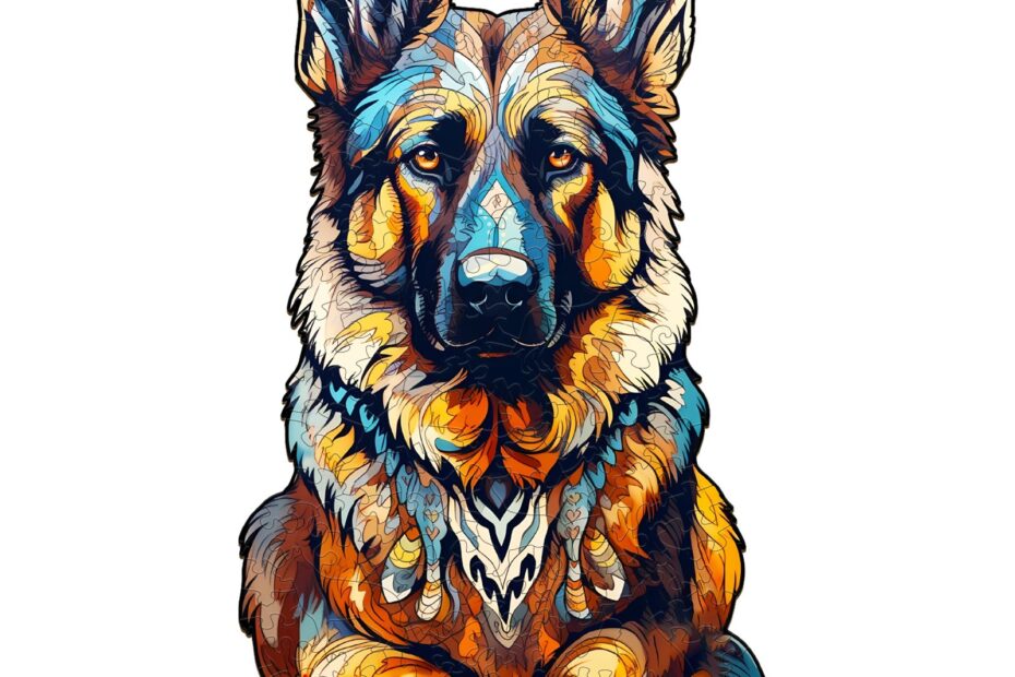 Puzzle en bois – Berger allemand 66dd06dbab1f6