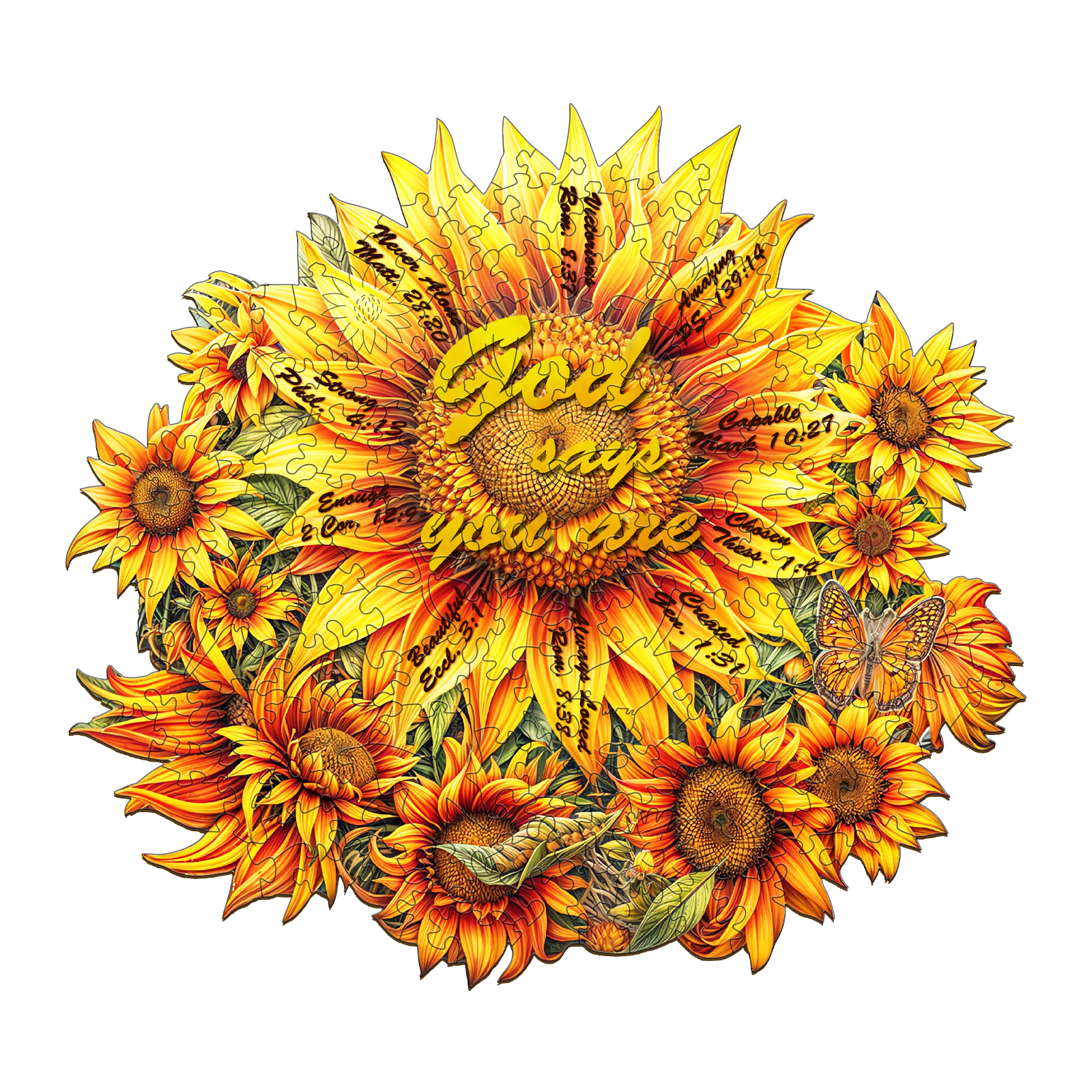 Puzzle en bois – Le tournesol de Dieu 66e8e91e59a63