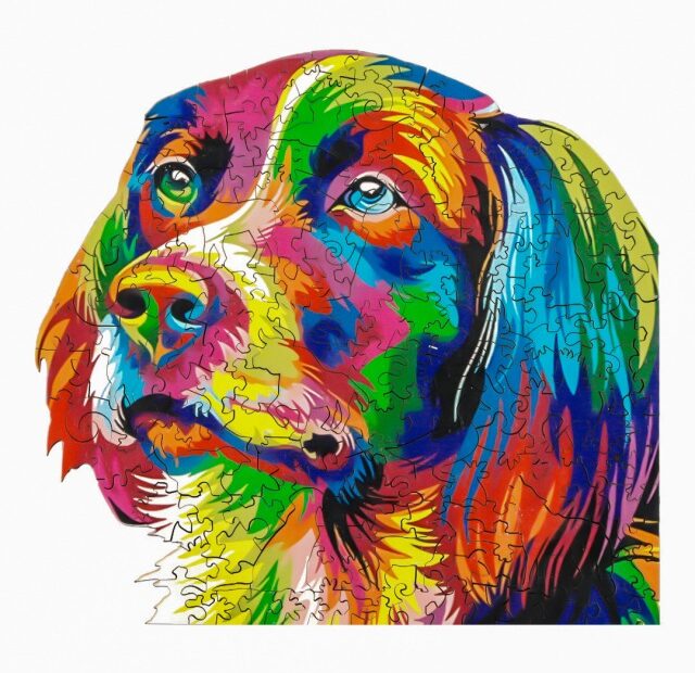 Puzzle en bois – Golden Retriever 66de6580c4113