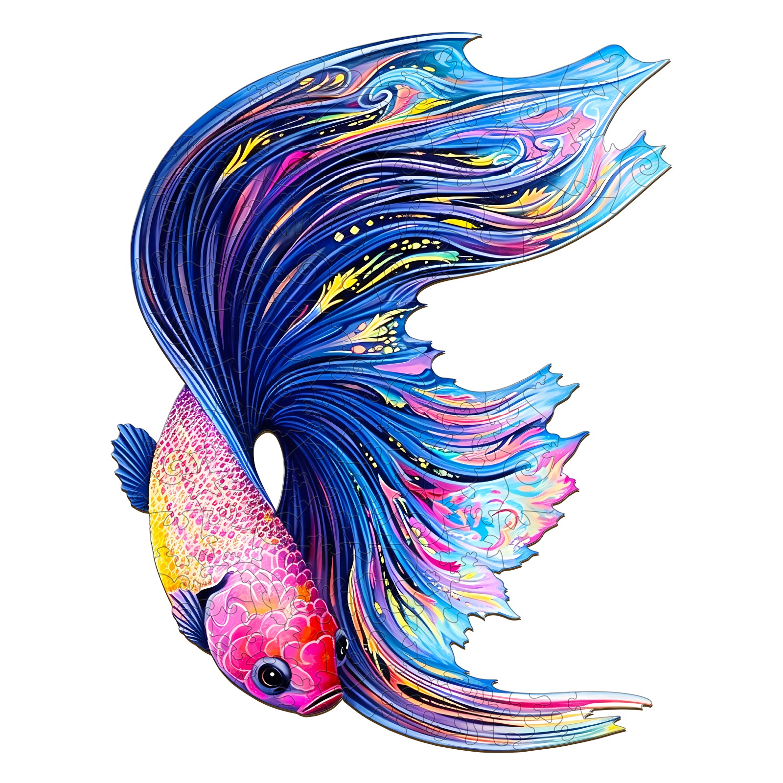 Puzzle en bois – betta demi-lune 66eac35f3598f