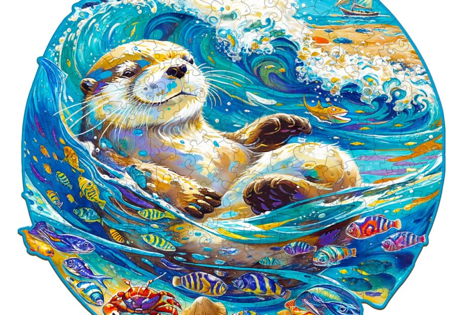 Puzzle en bois – Loutre tranquille 66e31c167c6b3