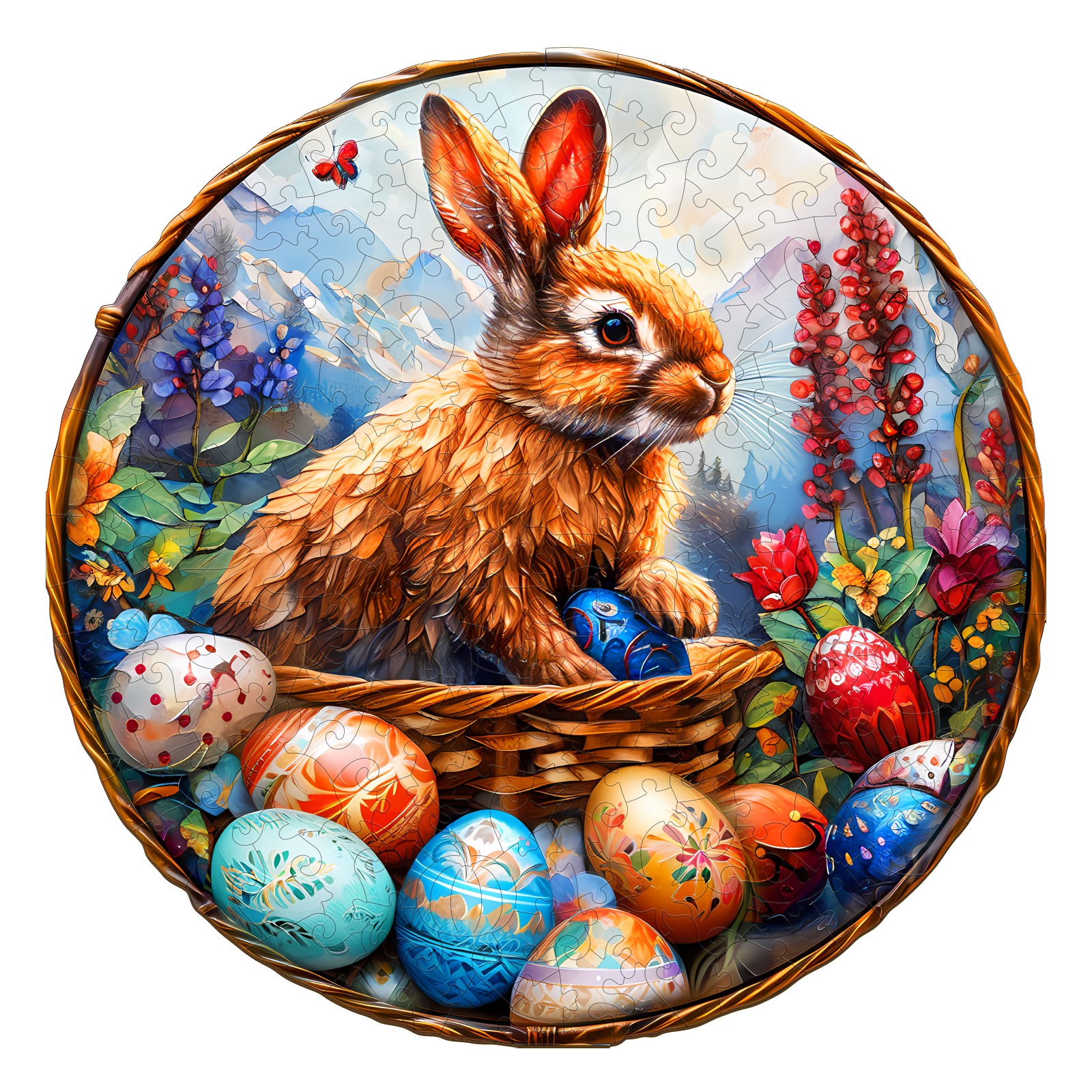 Puzzle en bois – Lapin de Pâques 66e2bf4fef849