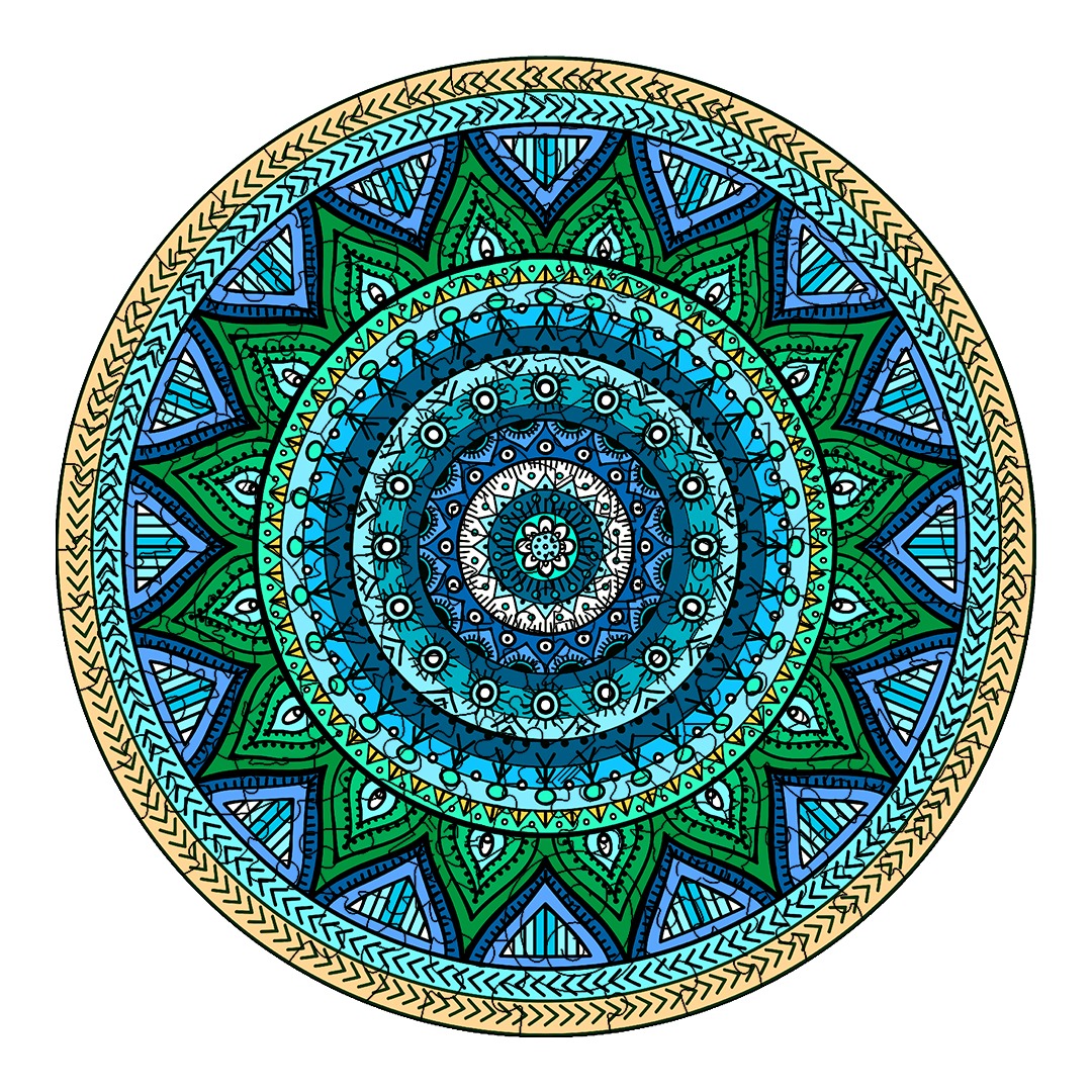 Puzzle en bois – MANDALA-1 66e001e757ded