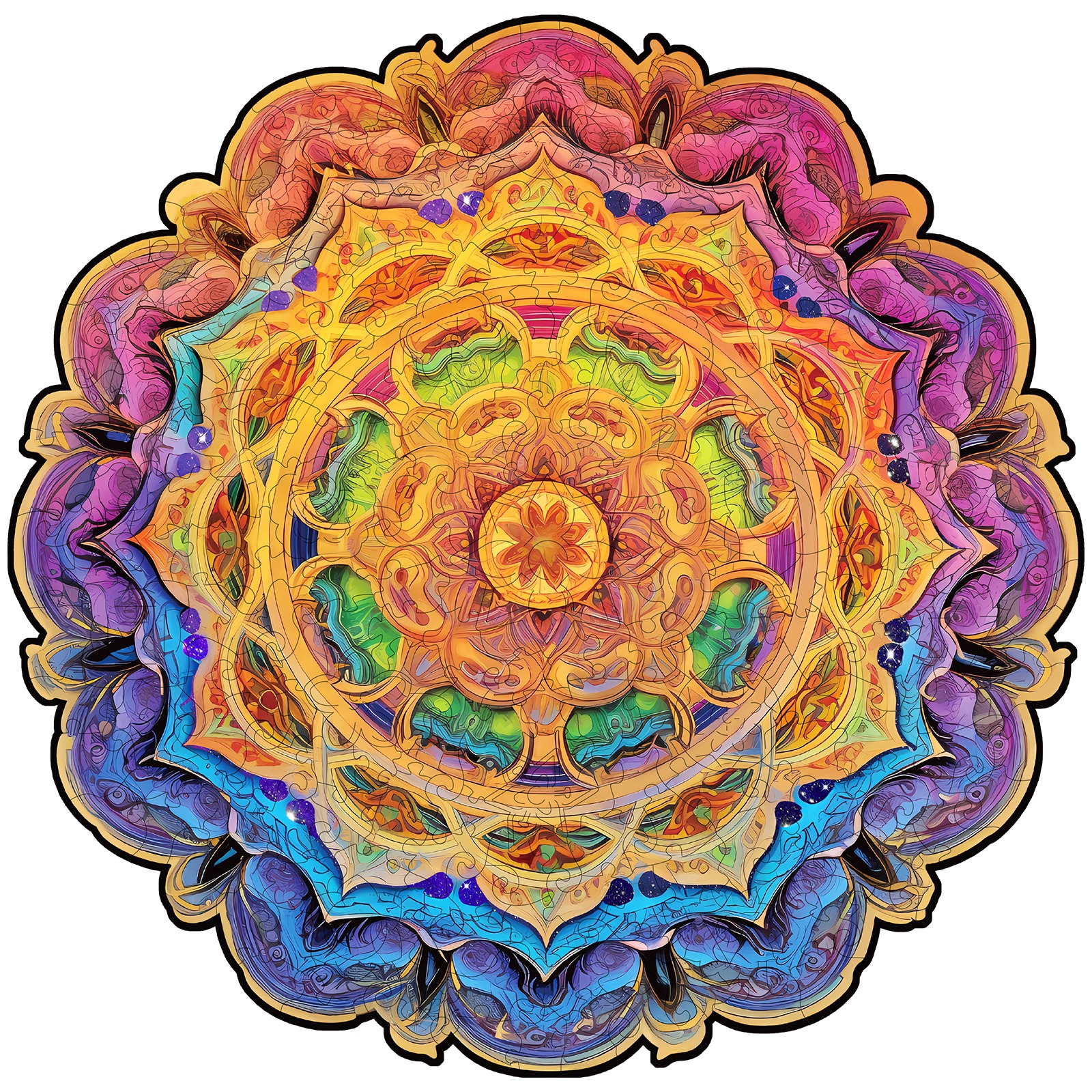 Puzzle en bois – Mandala 66ee25f1a5a58